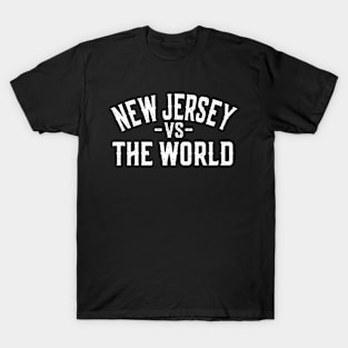 Show Your New Jersey Pride with our 'New Jersey vs The World' Design T-Shirt